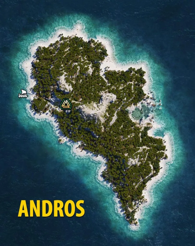 Андрос карта