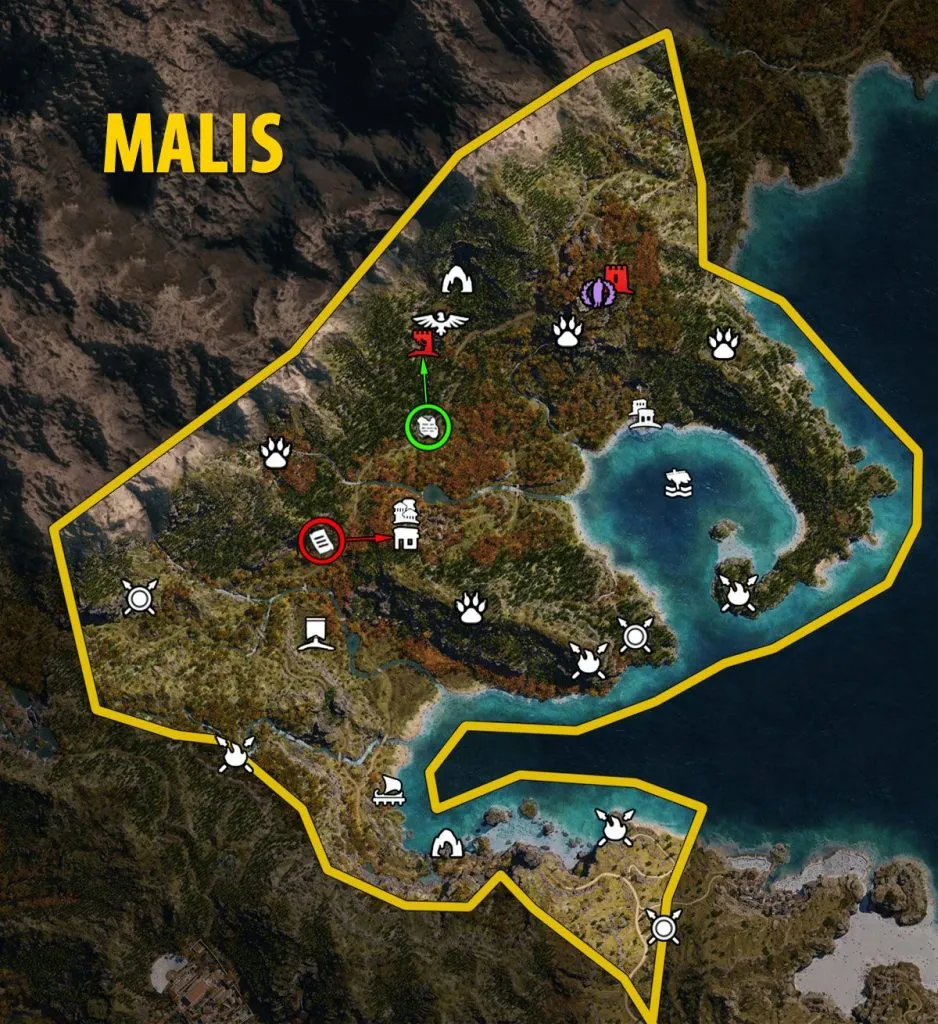 Малис карта