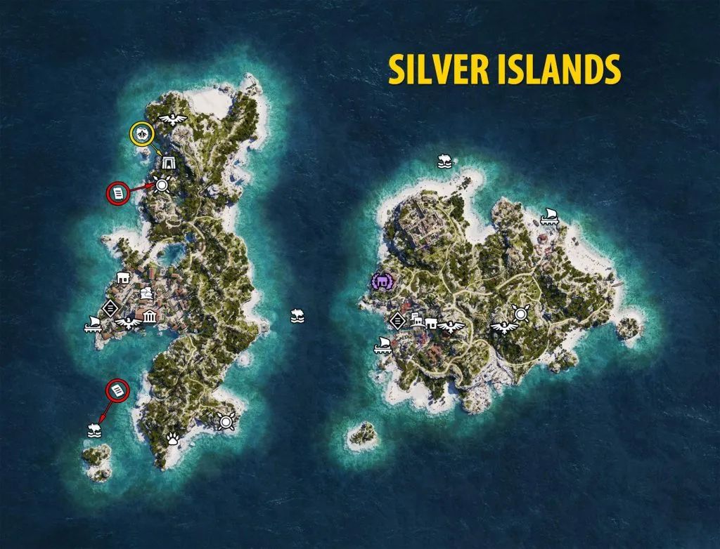 Серебряные острова карта