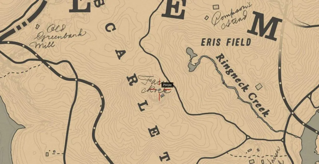 Red Dead Redemption 2: карта и прохождение Ядовитая тропа