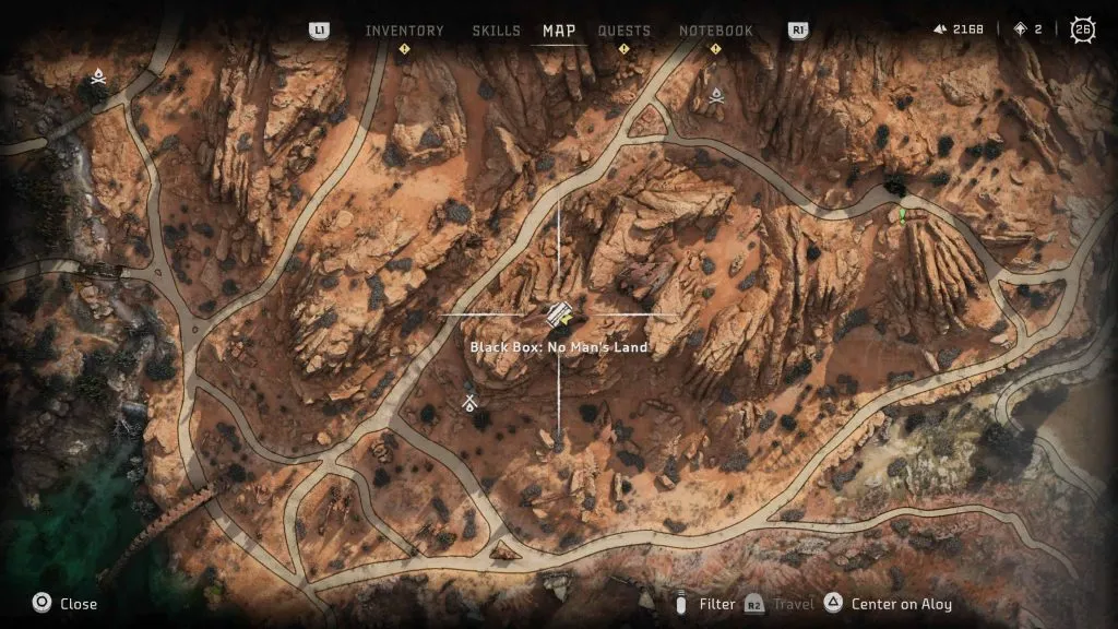 Horizon Forbidden West: местонахождения всех черных ящиков, карта