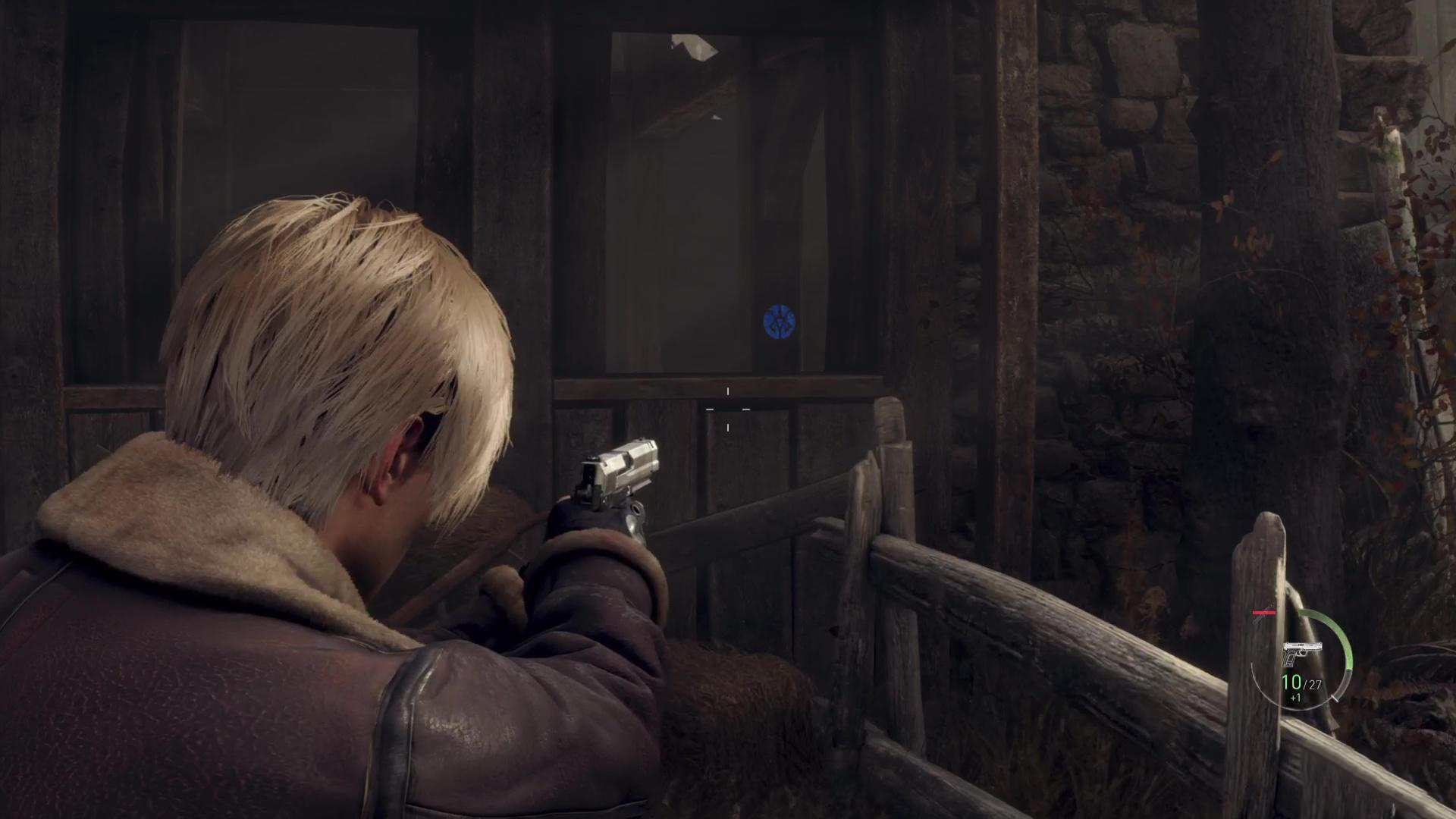 Уничтожьте синие медальоны на ферме в Resident Evil 4 Remake